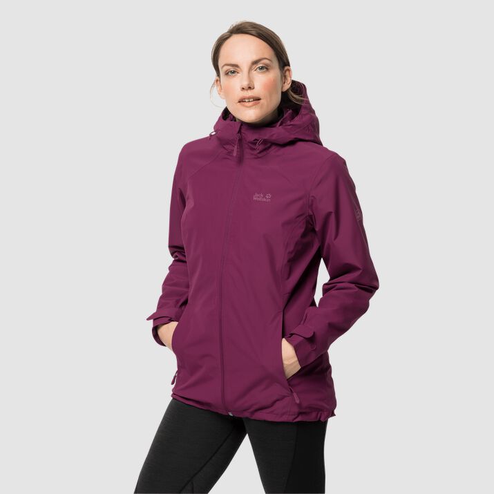 Chamarra Jack Wolfskin Norrland 3in1 Mujer Fucsia Mexico-6871412